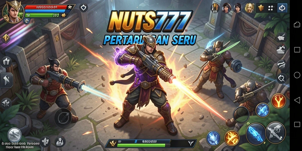 Tampilan gameplay NUTS777 yang seru dan mendebarkan.