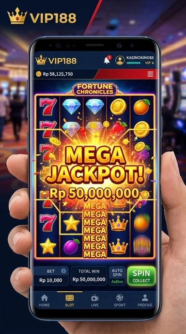 Tampilan antarmuka aplikasi vip188 yang intuitif.